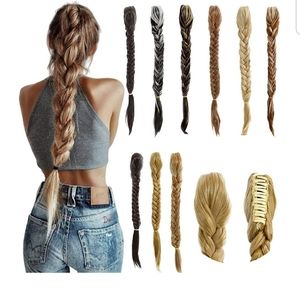 Felendy Accessories - BROWN 20" Clip in Braid Long Fishtail Felendy Accessories - BROWN 20" Clip in Braid Long Fishtail